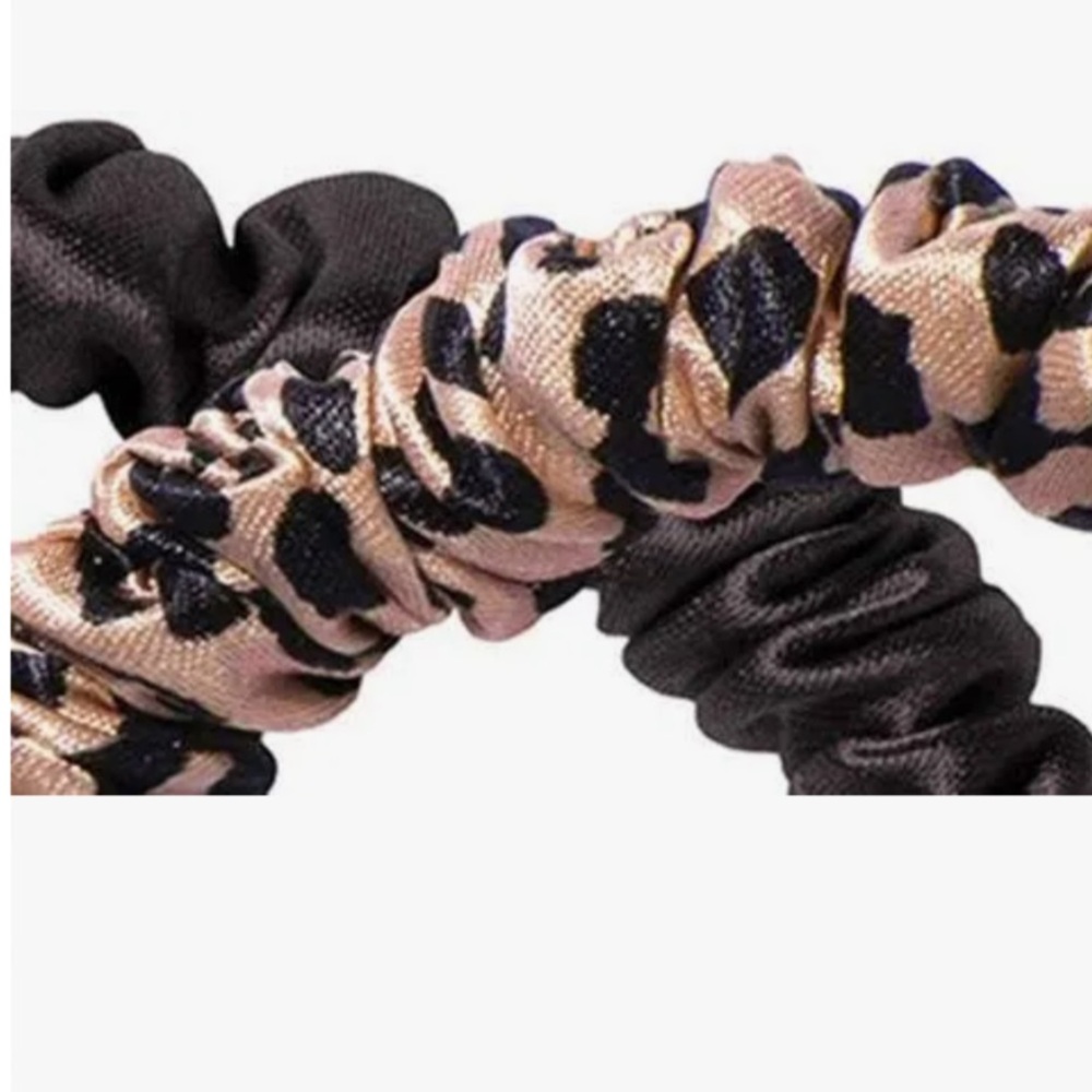 New! Slip Silk Skinny Hair Ties Set Of Two Scrunchies Anti-Breakage & Crease - Picture 3 of 4